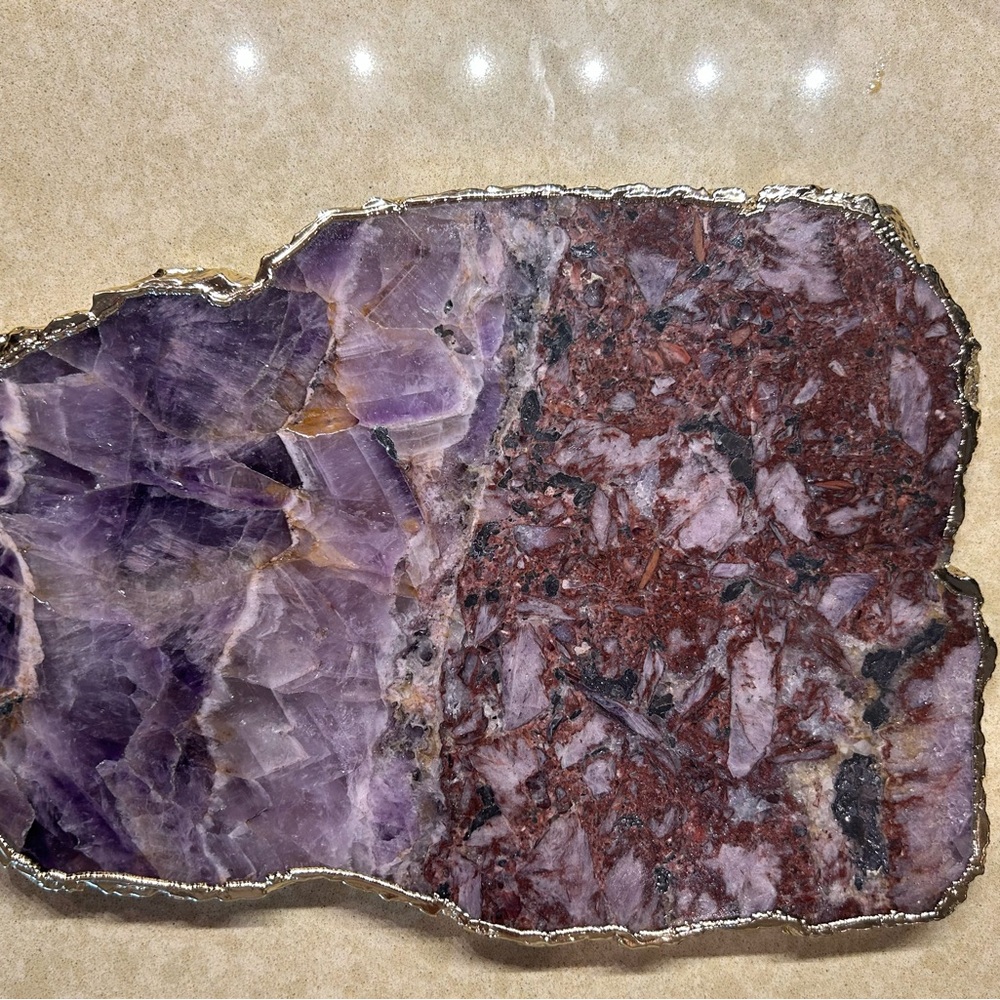 Anthropologie Purple Agate Serveboard